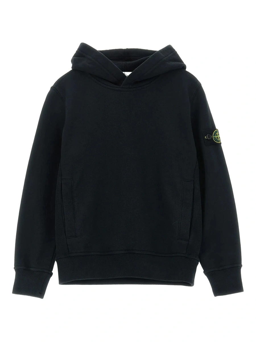 Bluza de trening Stone Island neagra din bumbac - Img 6