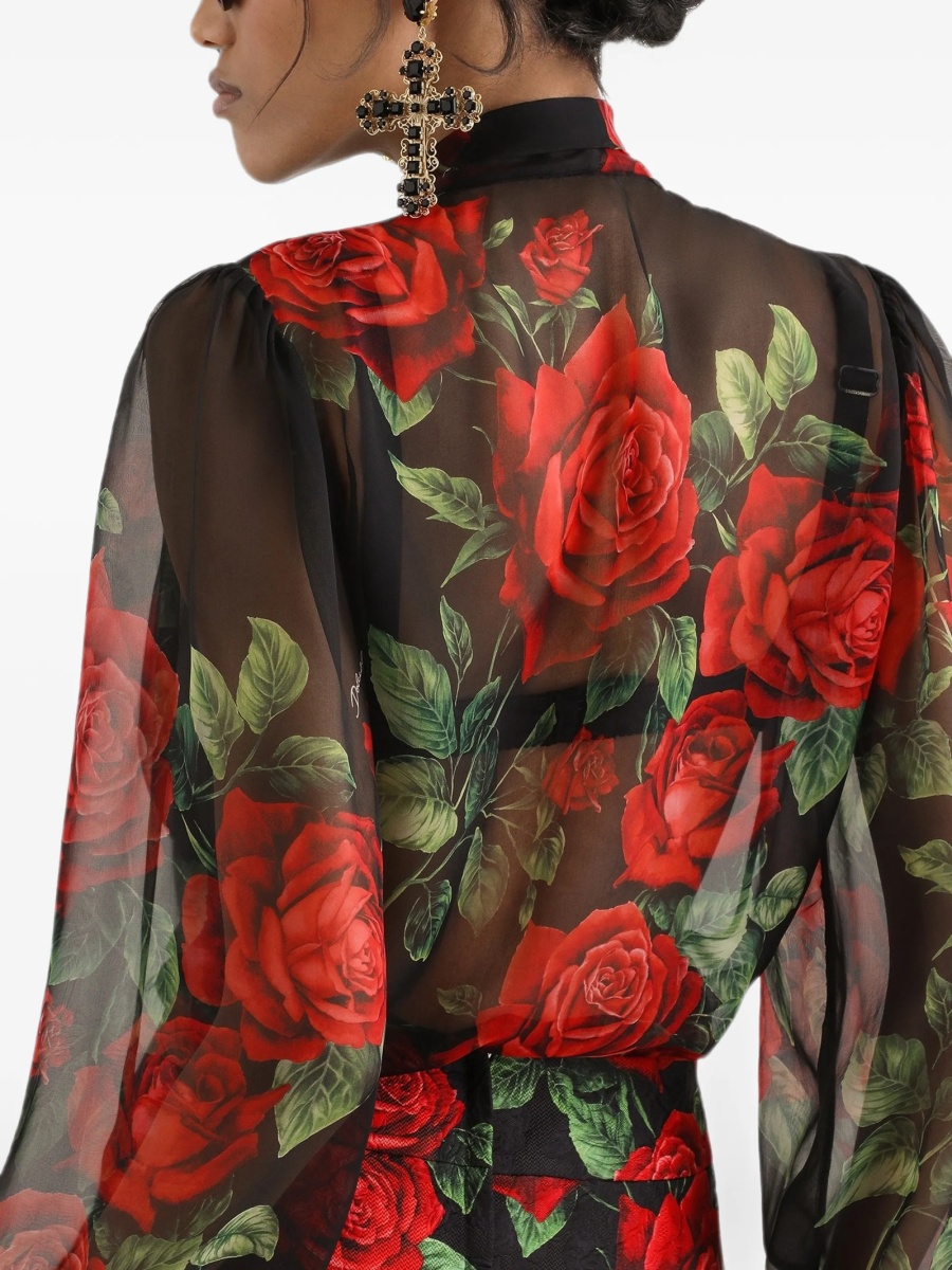 Bluza Dolce &amp; Gabbana neagra din matase - Img 5