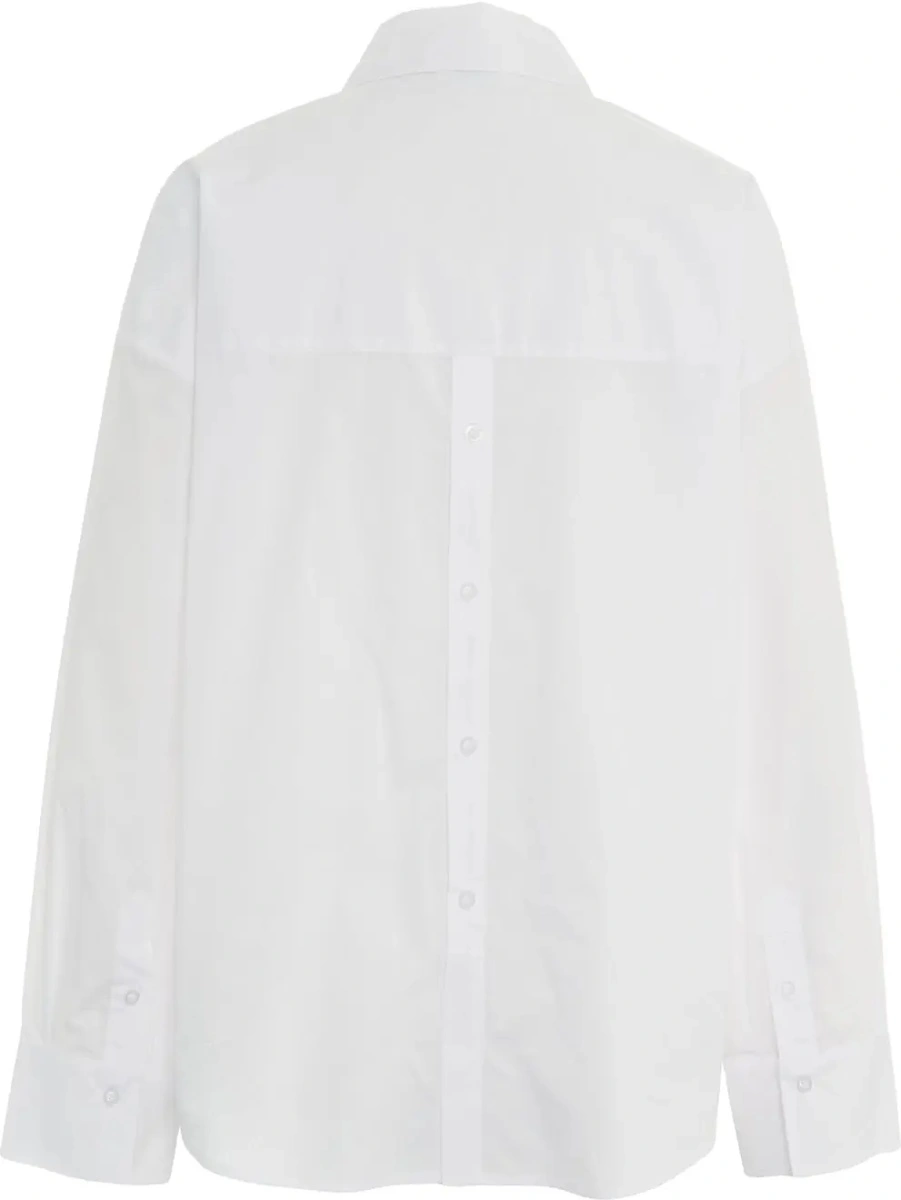Bluza eleganta Liu Jo White alba din bumbac - Img 3