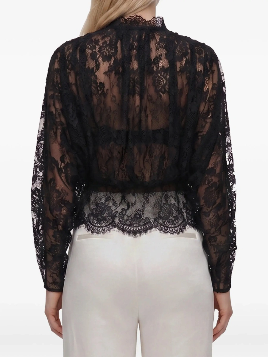 Bluza Lace High Neck Blouse - Img 6