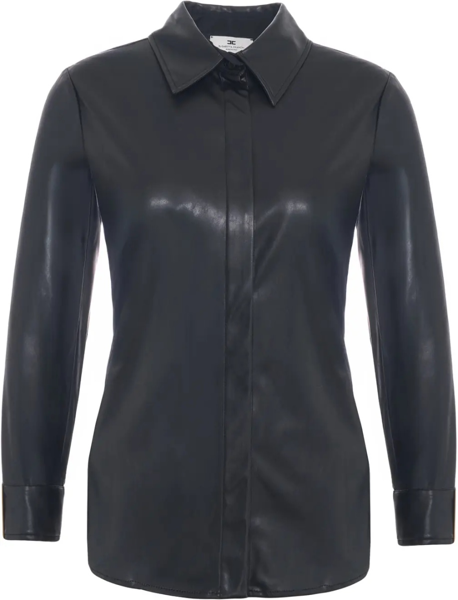 Bluza Leather-look blouse - Img 2