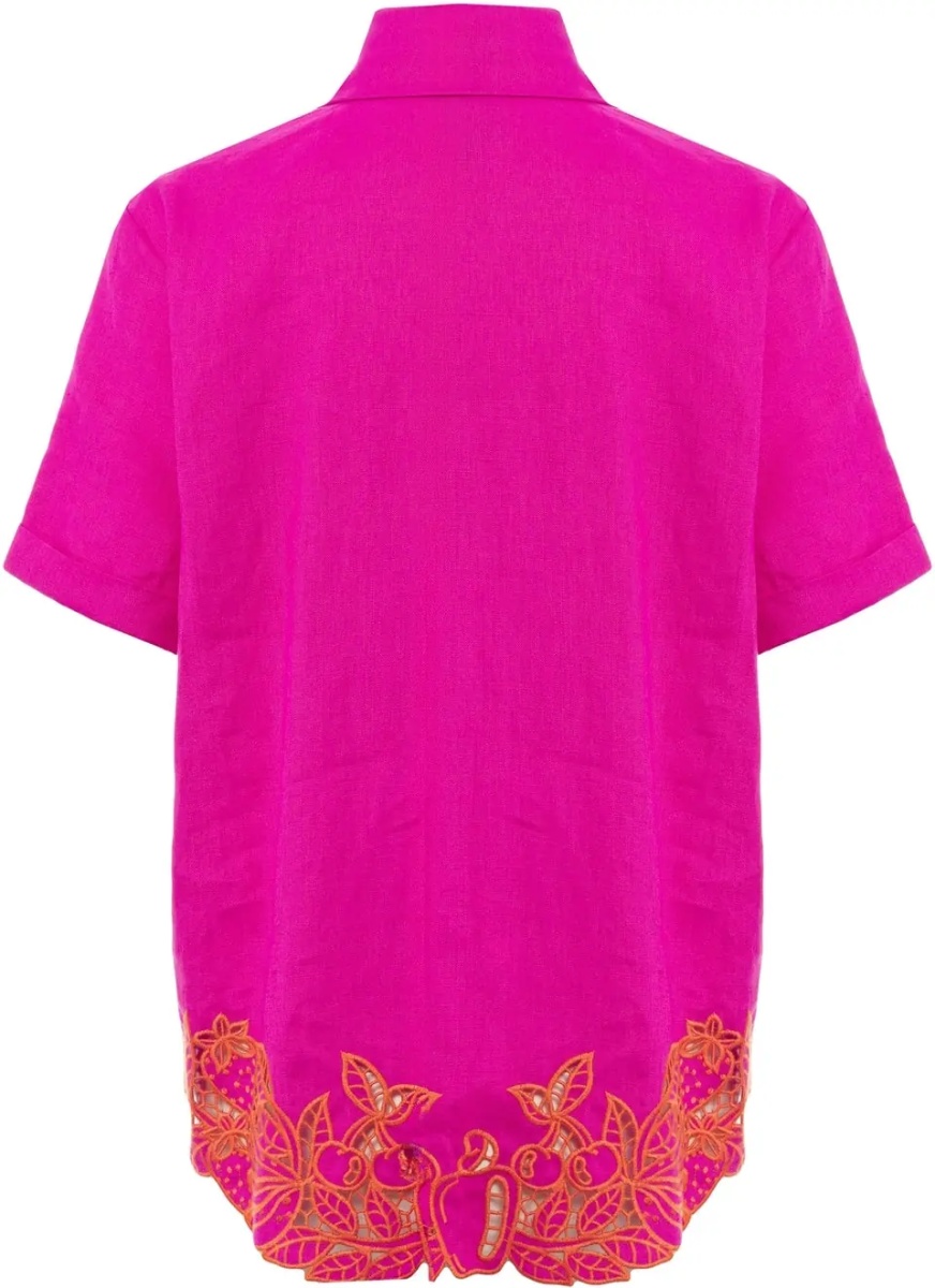 Bluza Linen blouse with embroidery - Img 3