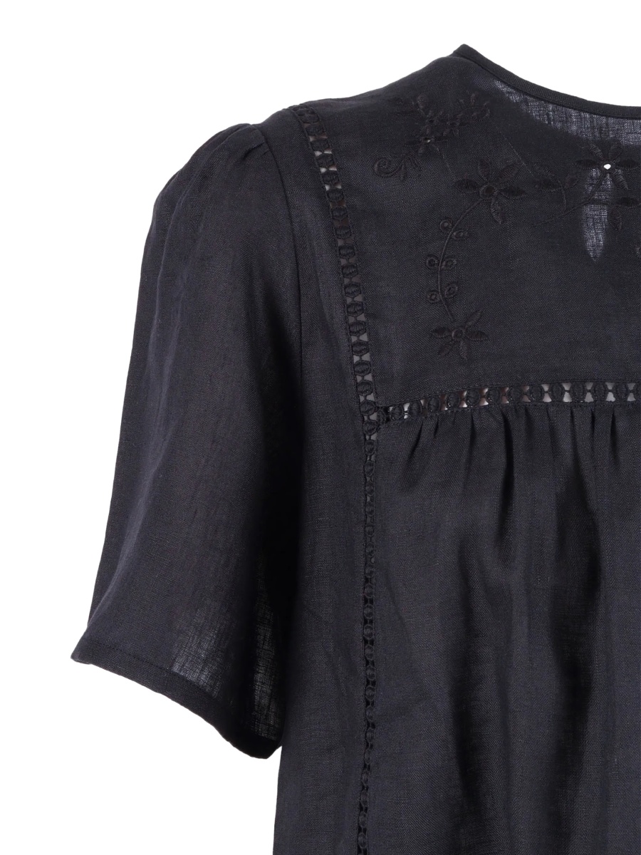 Bluza Max Mara neagra din in - Img 3