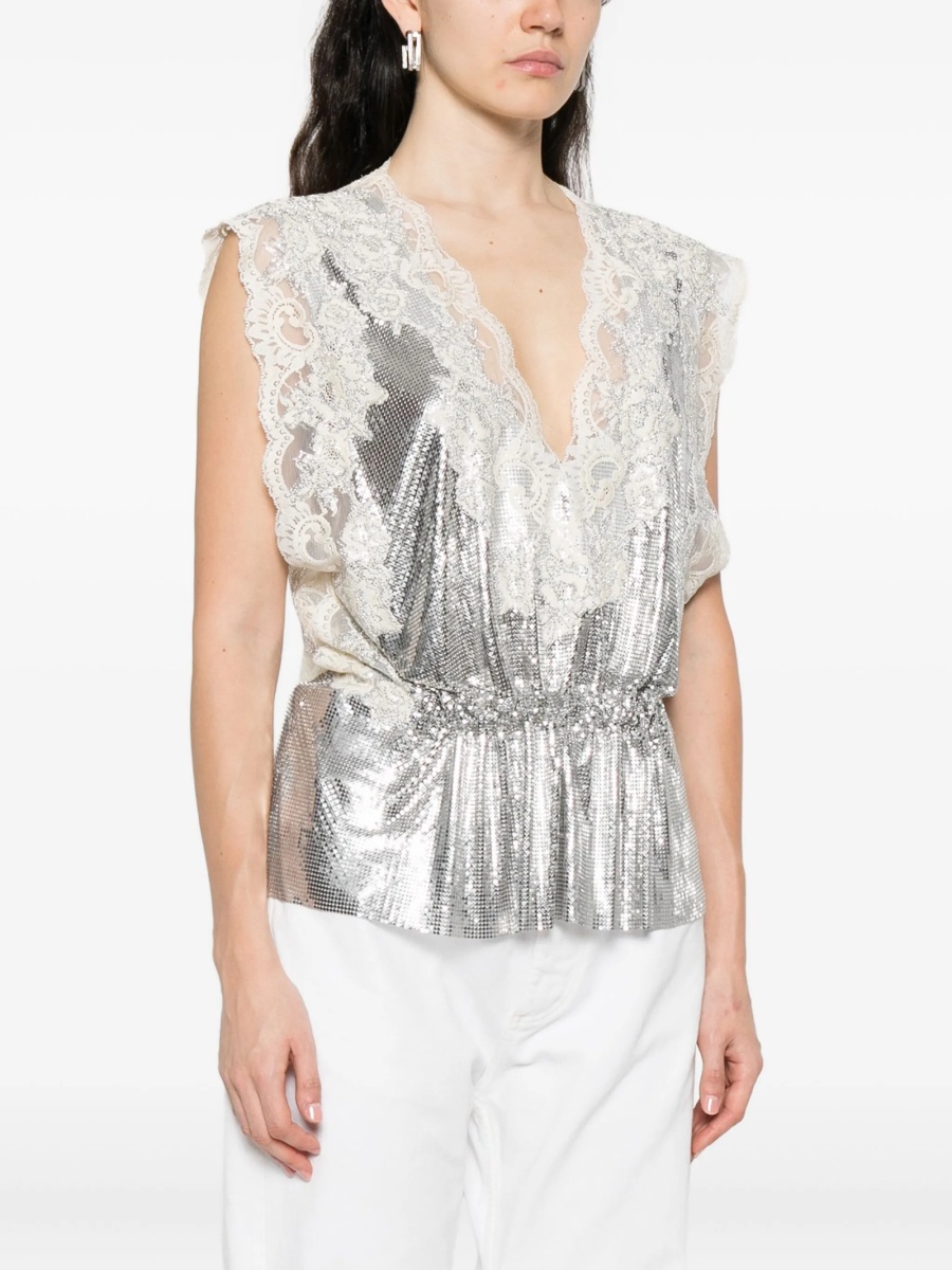Bluza RABANNE argintie - Img 3
