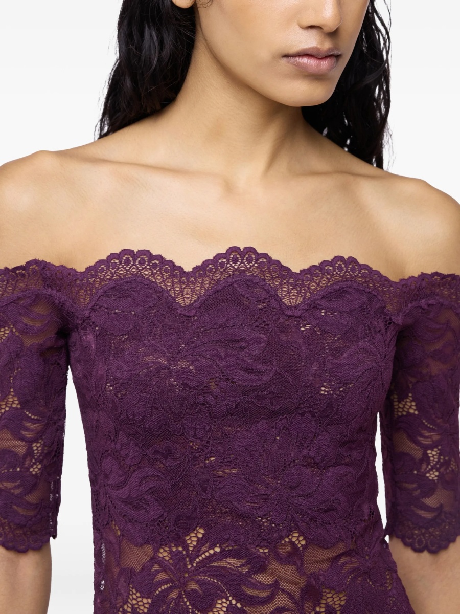 Bluza RABANNE violet din poliamida si elastan - Img 5