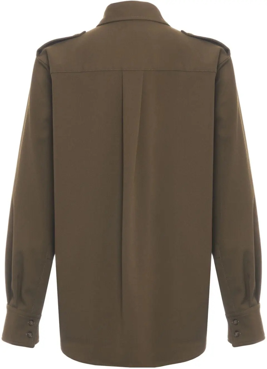 Bluza Shirt blouse with epaulettes - Img 3