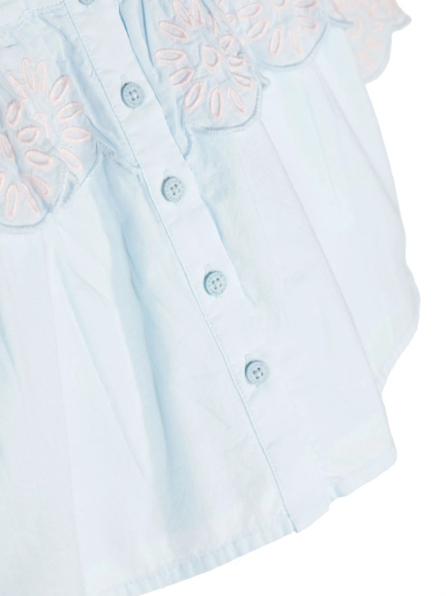 Bluza Stella McCartney albastra din polyester si bumbac - Img 3