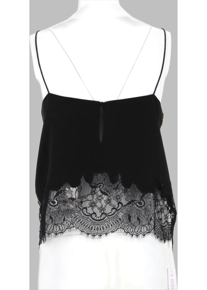 Bluza Top Con Pizzo E Cristalli - Img 2
