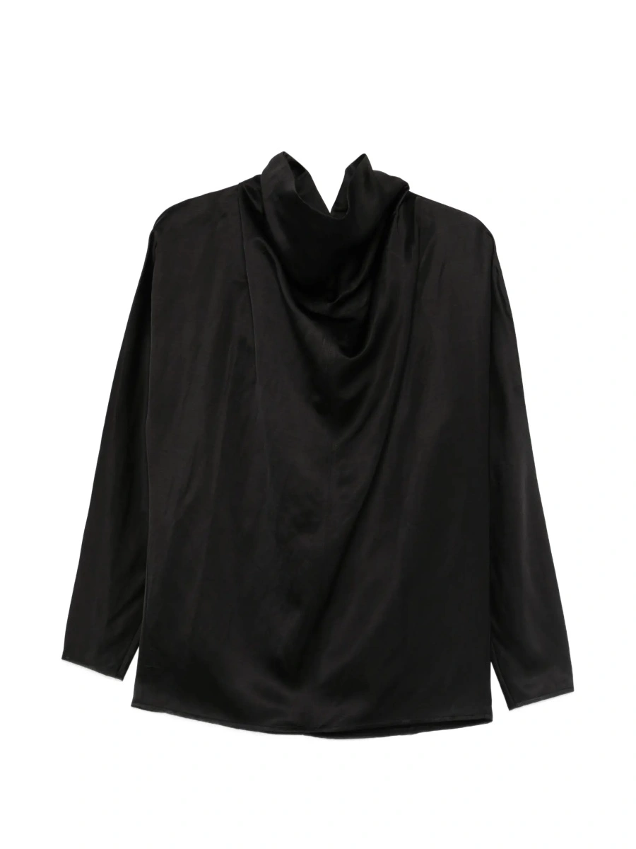 Bluza TOTEME neagra din matase - Img 8