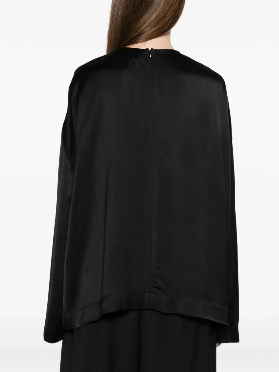 Bluza TOTEME neagra din vascoza - Img 6