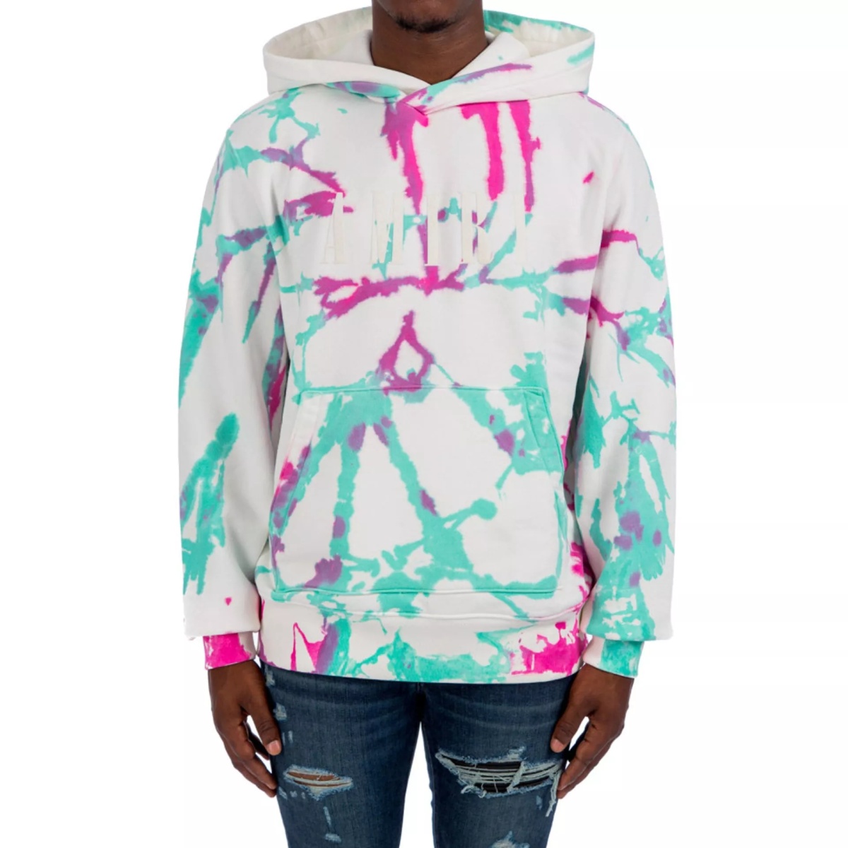 Bluza trening Amiri Logo Tie-Dye Hoodie Sweatshirt - Img 2