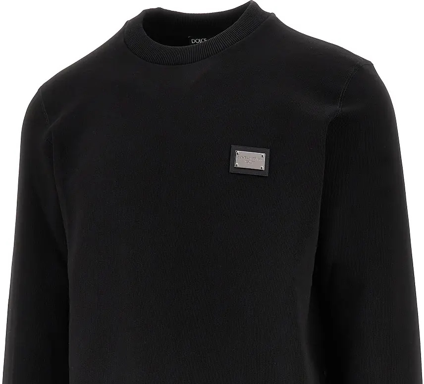 Bluza trening Logo plate crewneck sweatshirt - Img 2