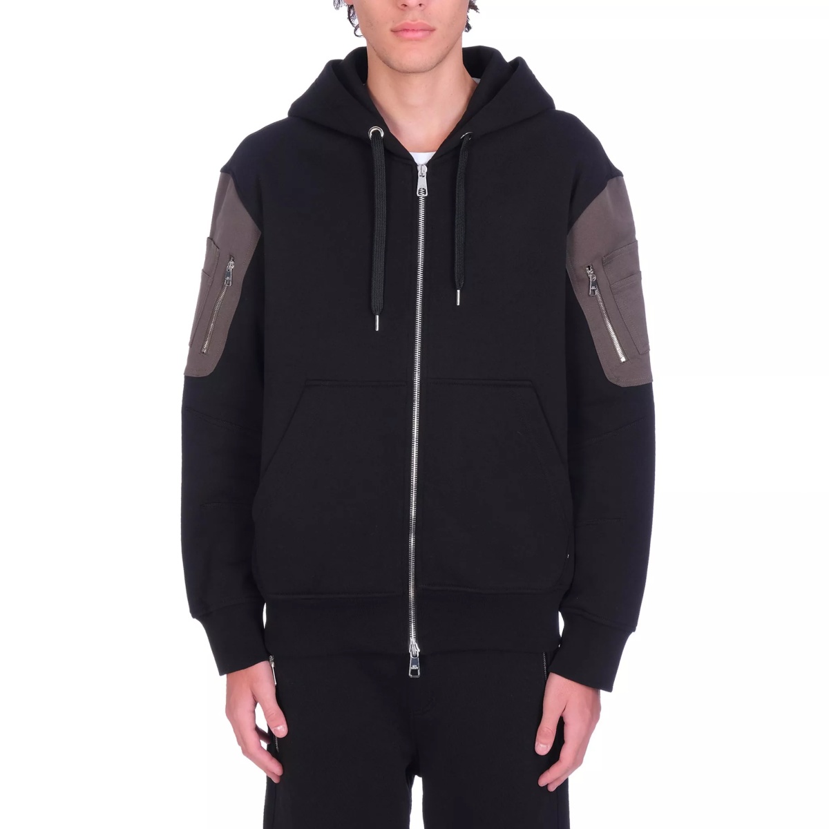 Bluza trening Neil Barrett Cotton Logo Hooded Sweatshirt - Img 2
