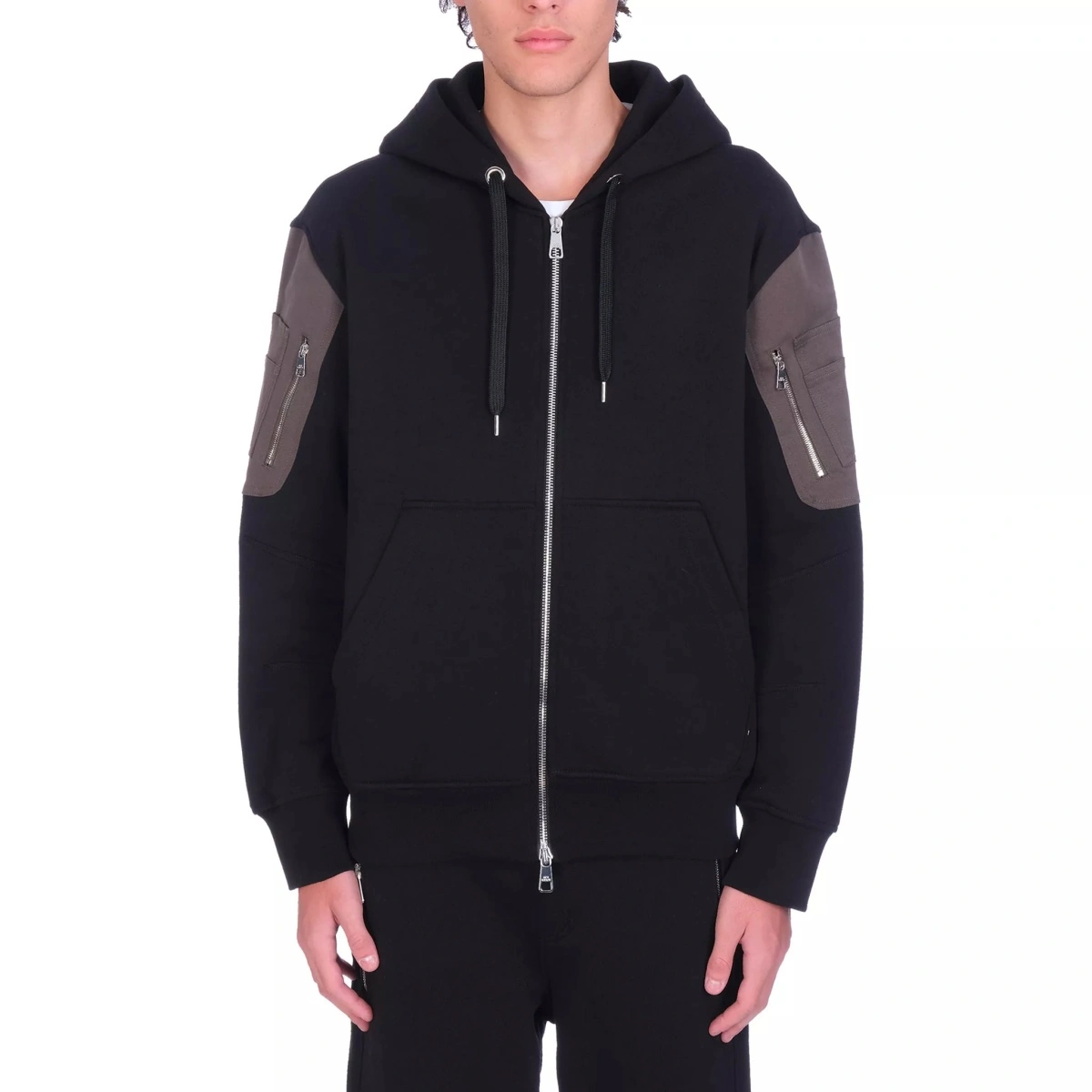 Bluza trening Neil Barrett Cotton Logo Hooded Sweatshirt - Img 2