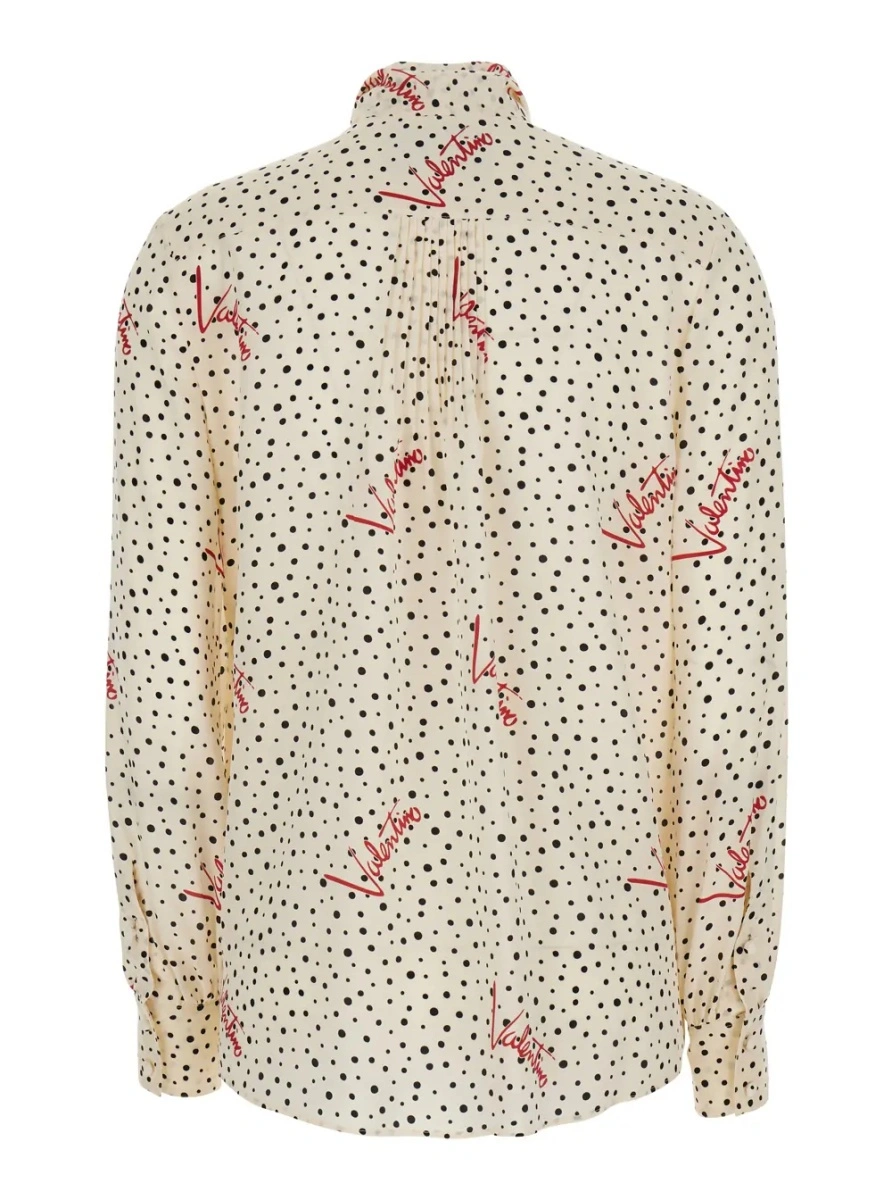 Bluza Valentino Garavani alba din matase - Img 2