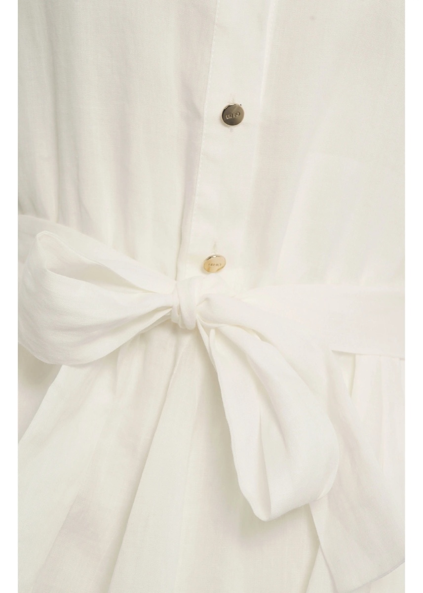 Bluze Ramie blouse Liu Jo White Ramie blouse - Img 4