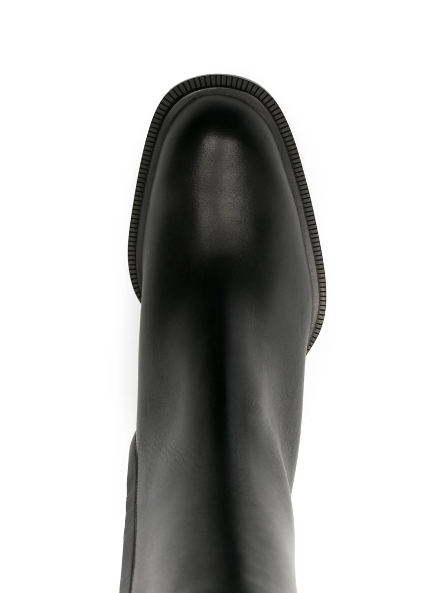 Bocanci Alexander McQueen negri din piele - Img 4
