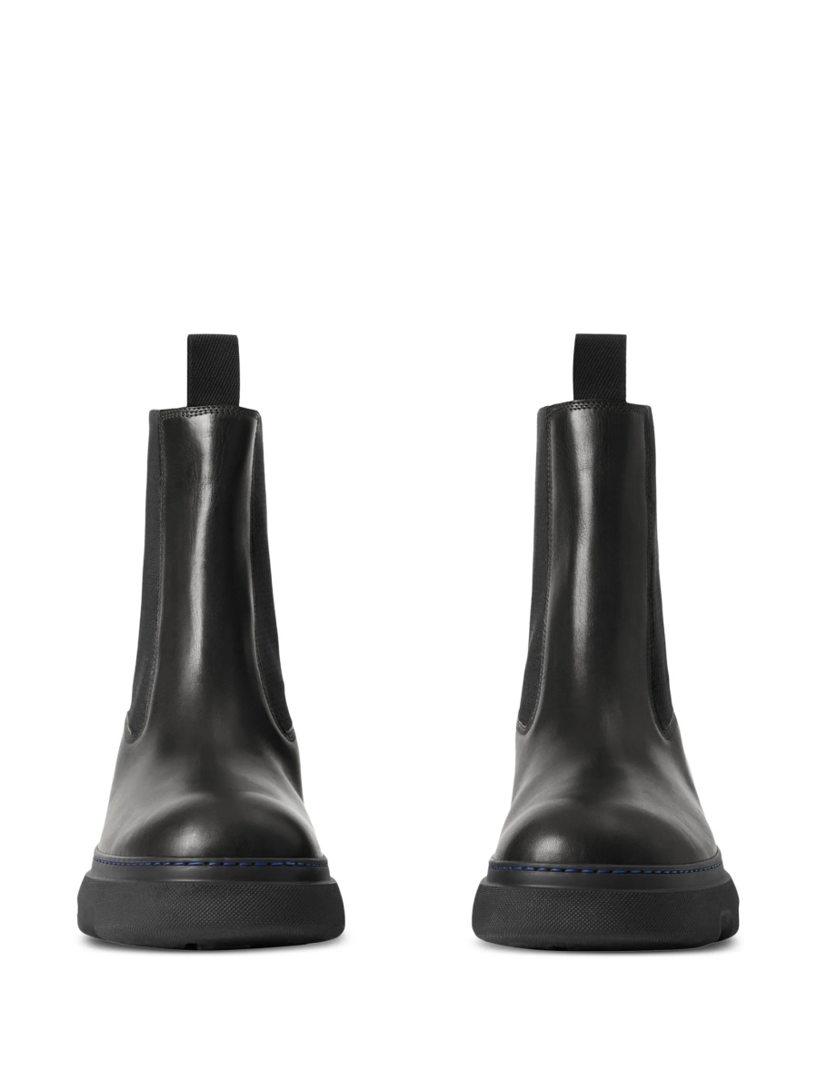 Bocanci Burberry negri din piele - Img 2
