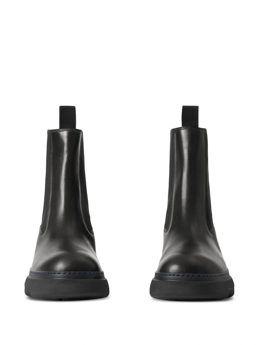 Bocanci Burberry negri din piele - Img 2