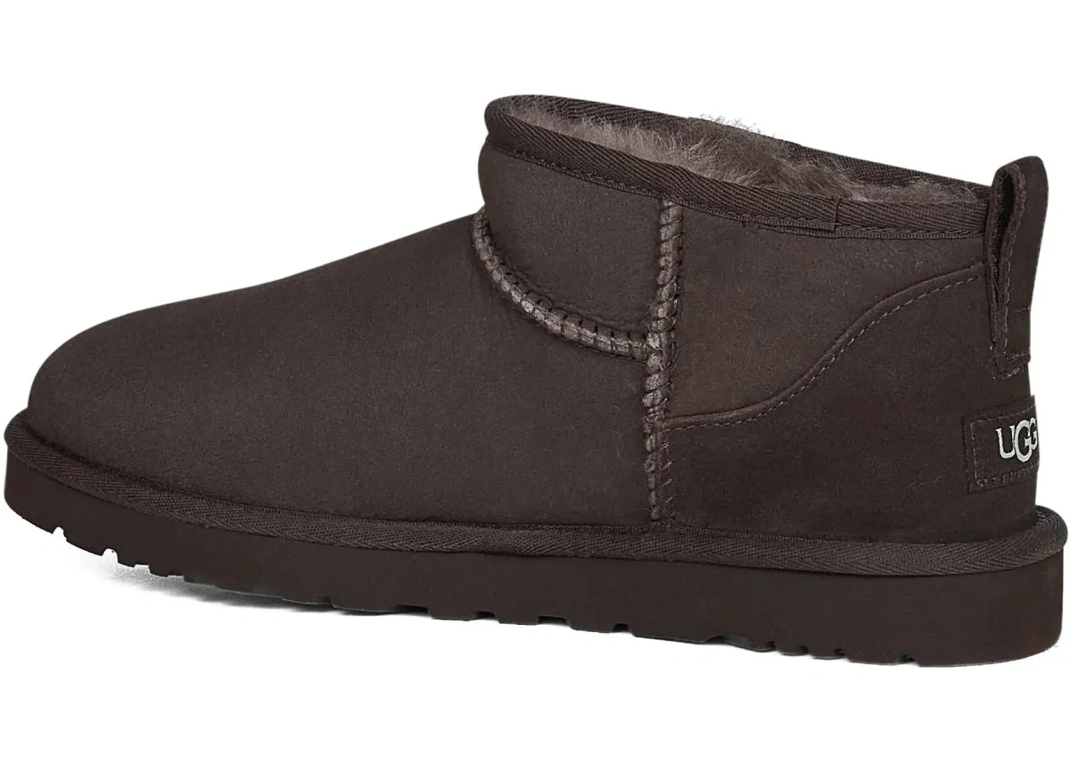 Bocanci casual UGG 'Classic Ultra Mini' multicolor din piele intoarsa - Img 6