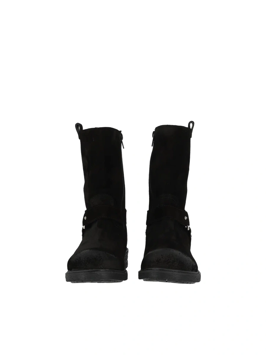 Bocanci Embellished suede biker boots - Img 3