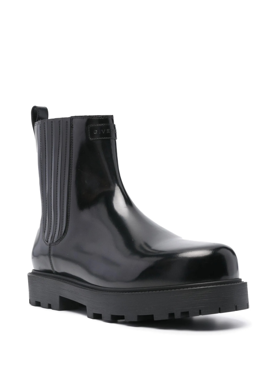 Bocanci Givenchy negri din piele - Img 2