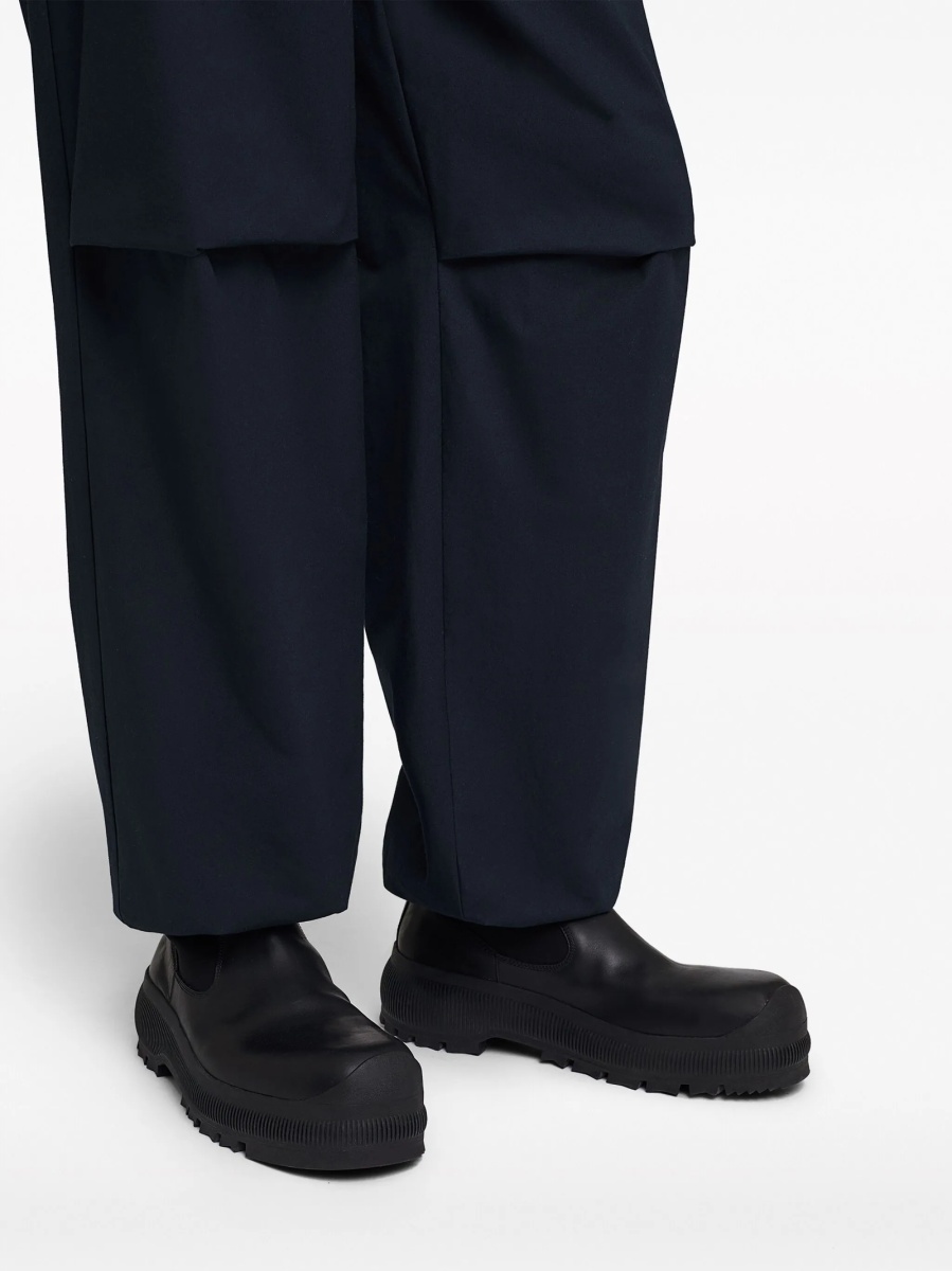Bocanci Jil Sander negri din piele - Img 5
