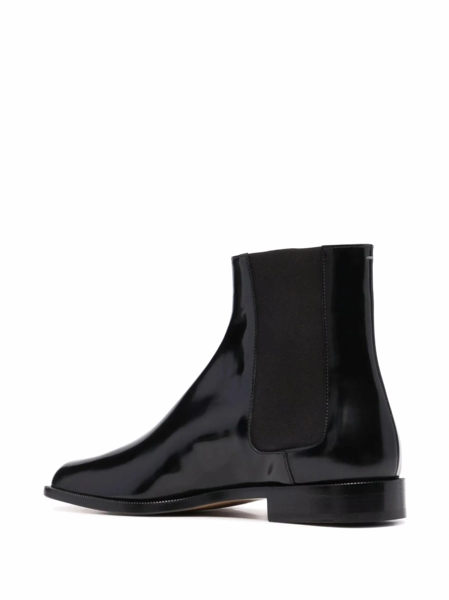 Bocanci Maison Margiela tabi negri din piele - Img 3
