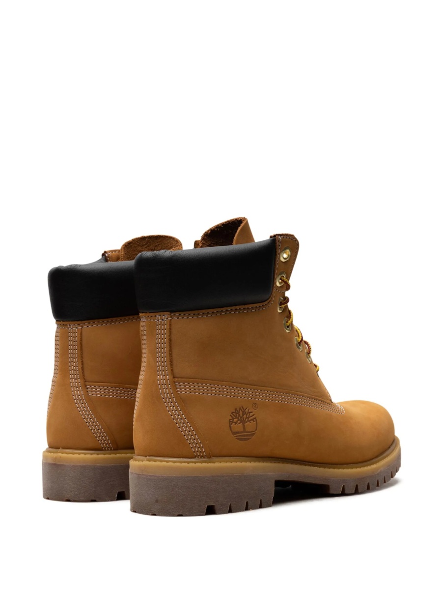 Bocanci Timberland portocalii din piele - Img 3
