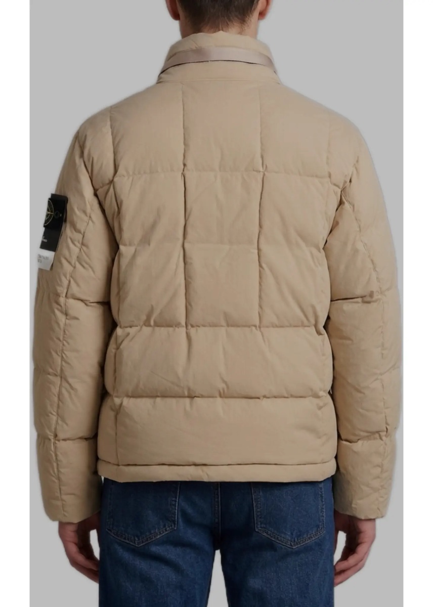 Bomber Cotton And Nylon Canvas Down Jacket. - Img 3