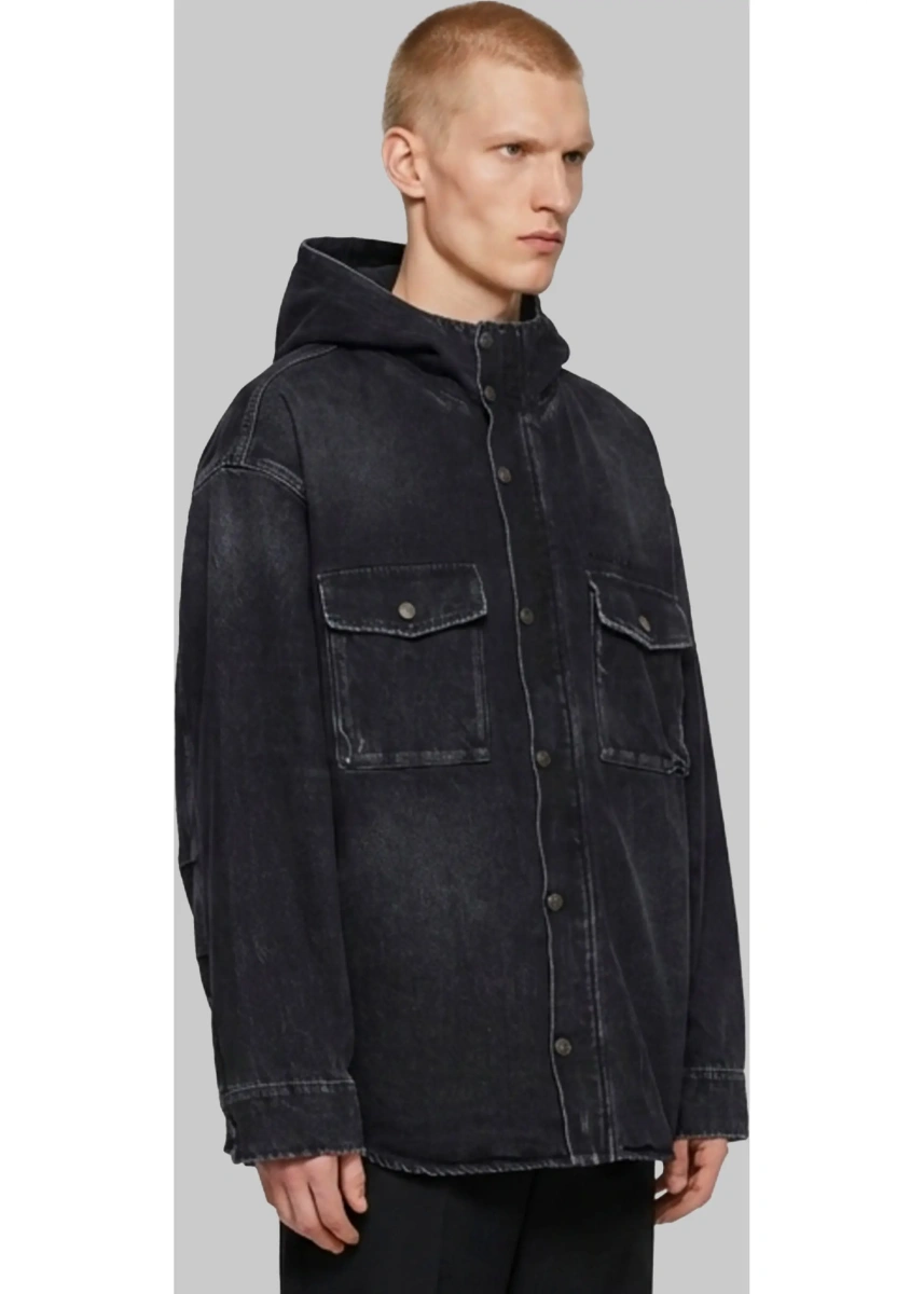 Bomber Denim Cargo Jacket - Img 2