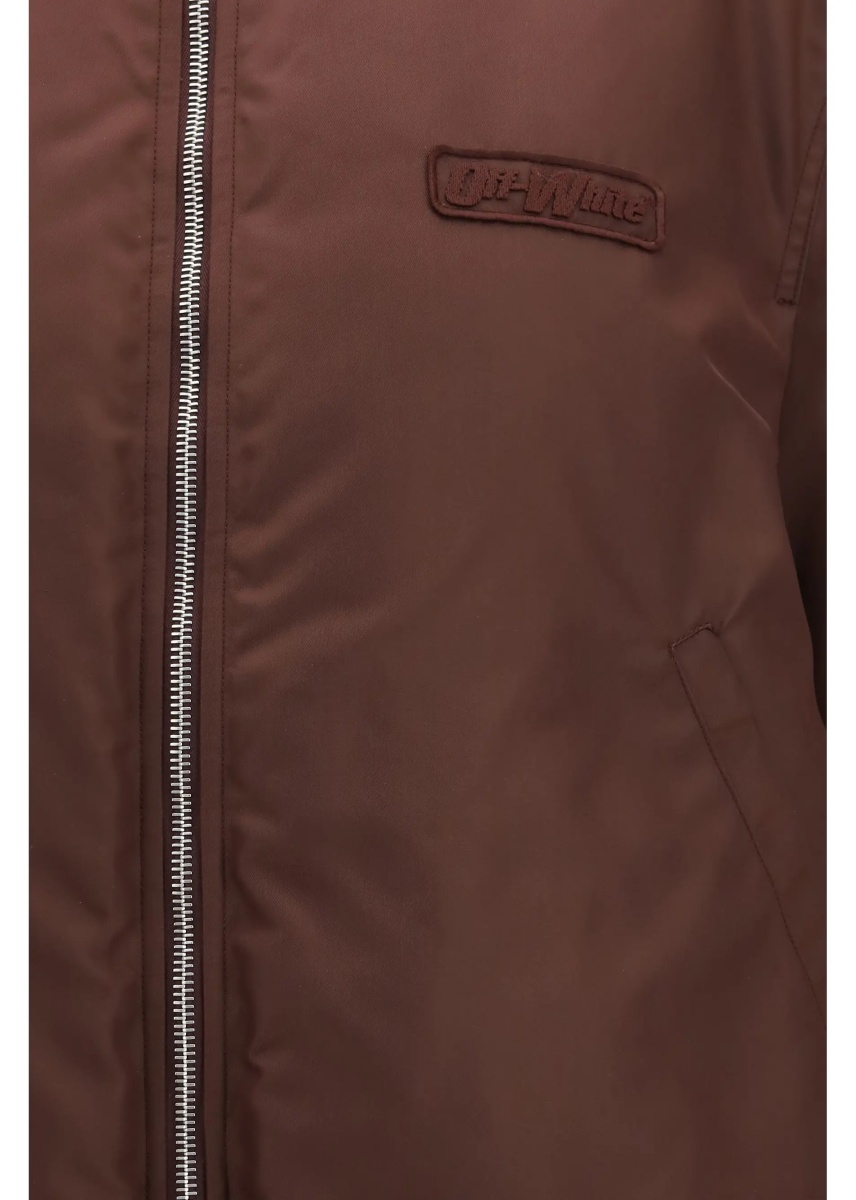 Bomber Embroidered logo nylon Bomber Jacket - Img 3