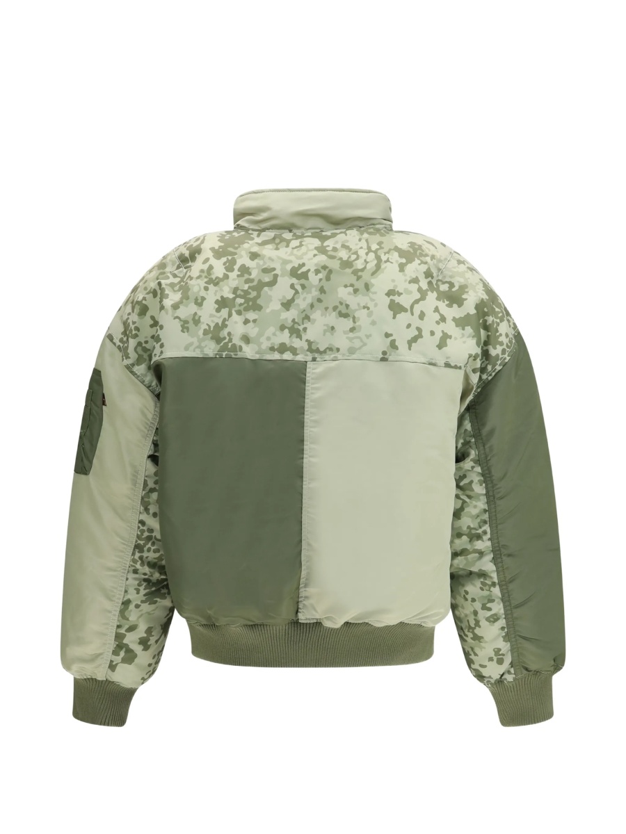 Bomber jacket Alpha Industries verde din nylon - Img 2