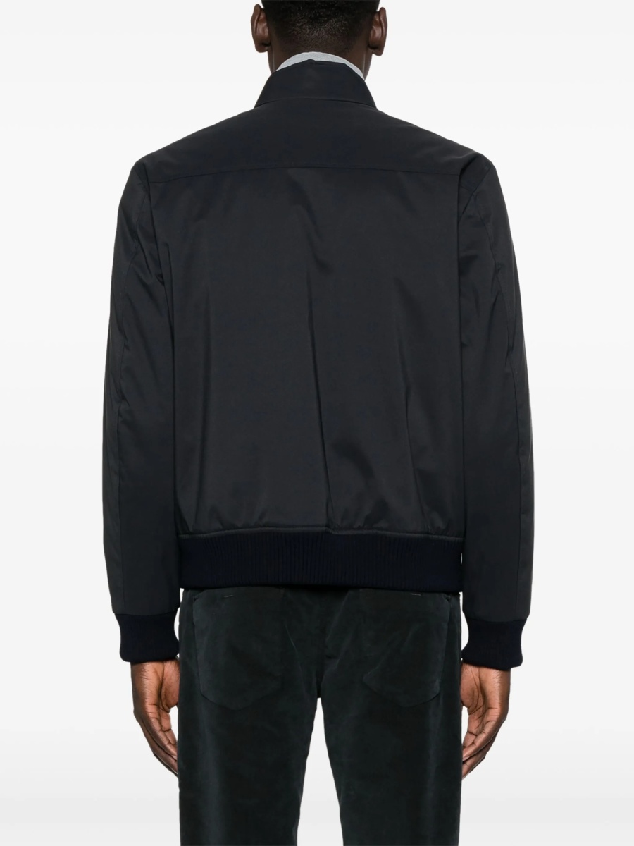 Bomber jacket Fay albastra din lana si poliamida - Img 4