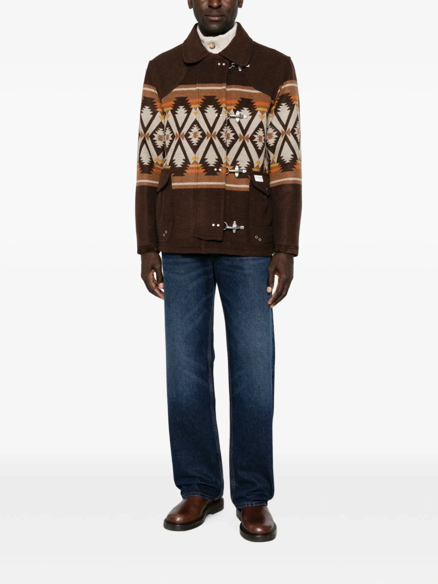 Bomber jacket Fay maro din poliamida si poliuretan - Img 2
