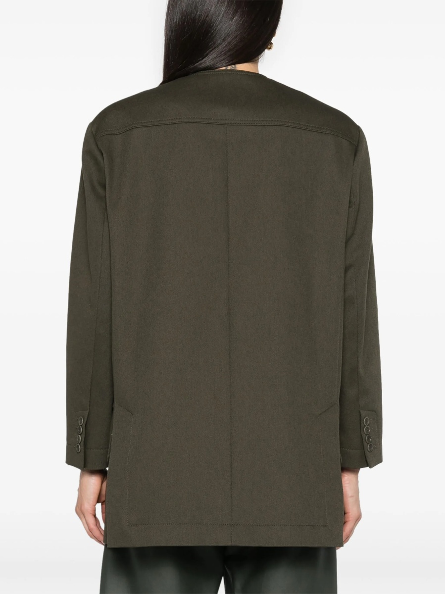 Bomber jacket Max Mara verde din bumbac - Img 4
