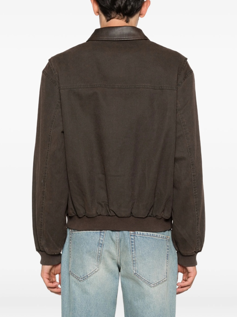 Bomber jacket REPRESENT maro din bumbac - Img 4
