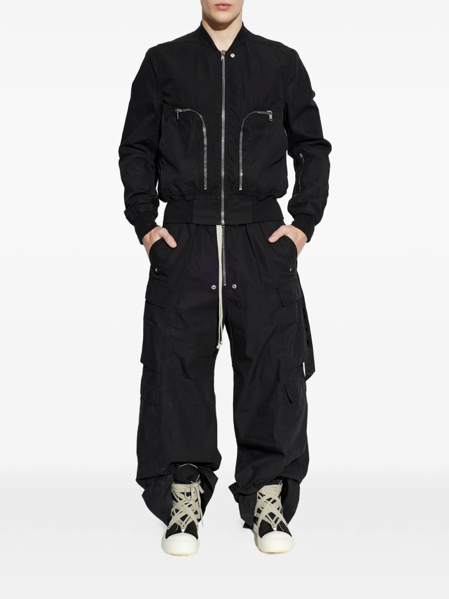 Bomber jacket Rick Owens neagra din bumbac - Img 2