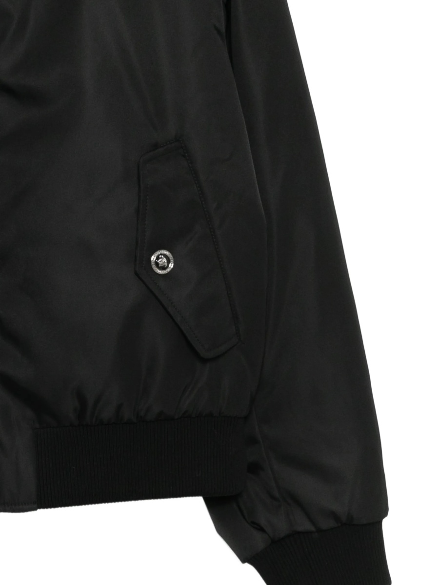 Bomber jacket Versace neagra din poliamida - Img 3