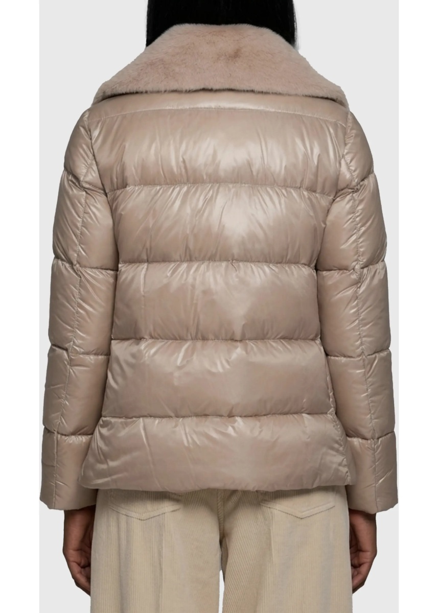 Bomber Ultralight Nylon And Fur Collar Jacket - Img 2