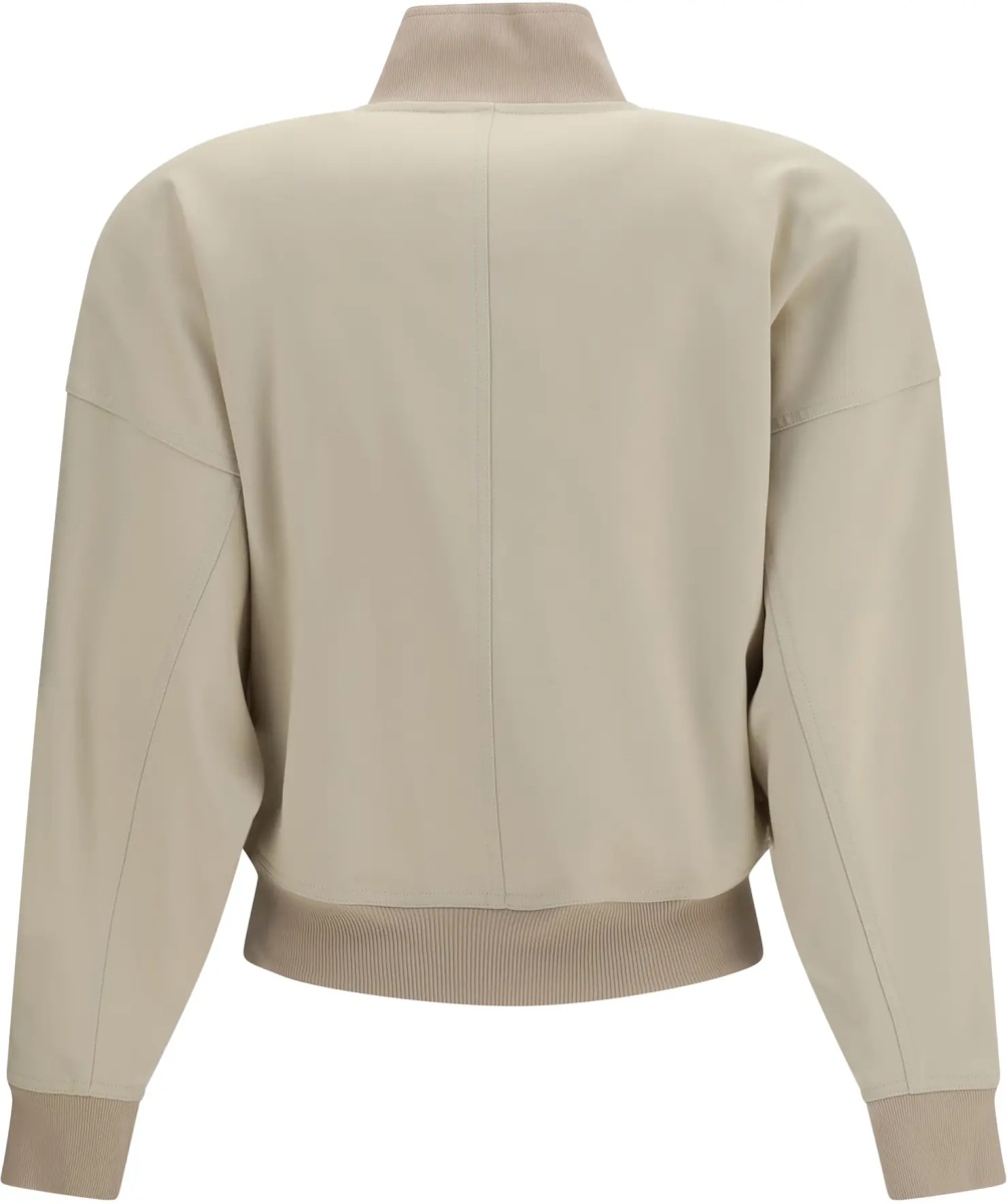 Bomber Zip Bomber Jacket in silk poplin - Img 2