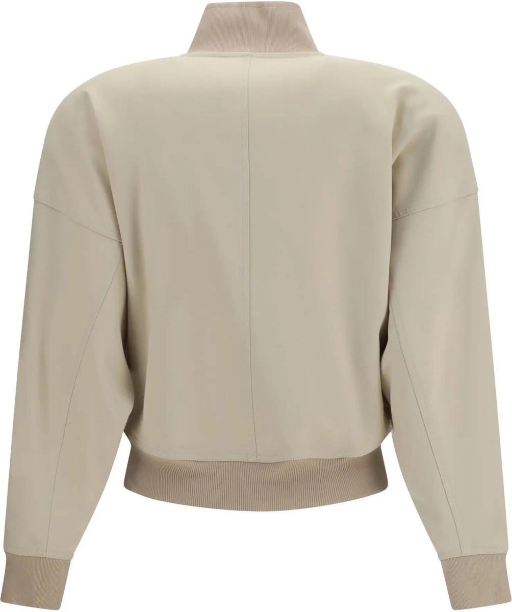 Bomber Zip Bomber Jacket in silk poplin - Img 2
