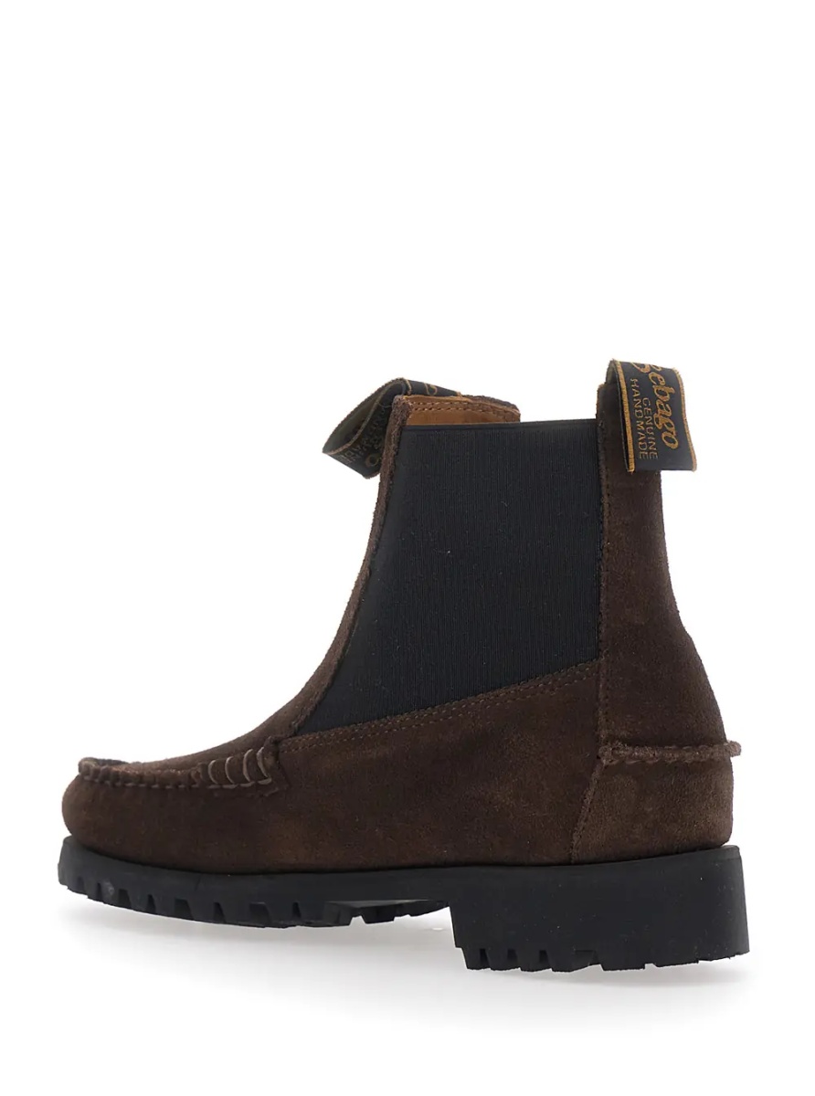 Botine CALLIOPE SUEDE LUG Brown Rubber Sole Ankle Boots for Men - Img 3