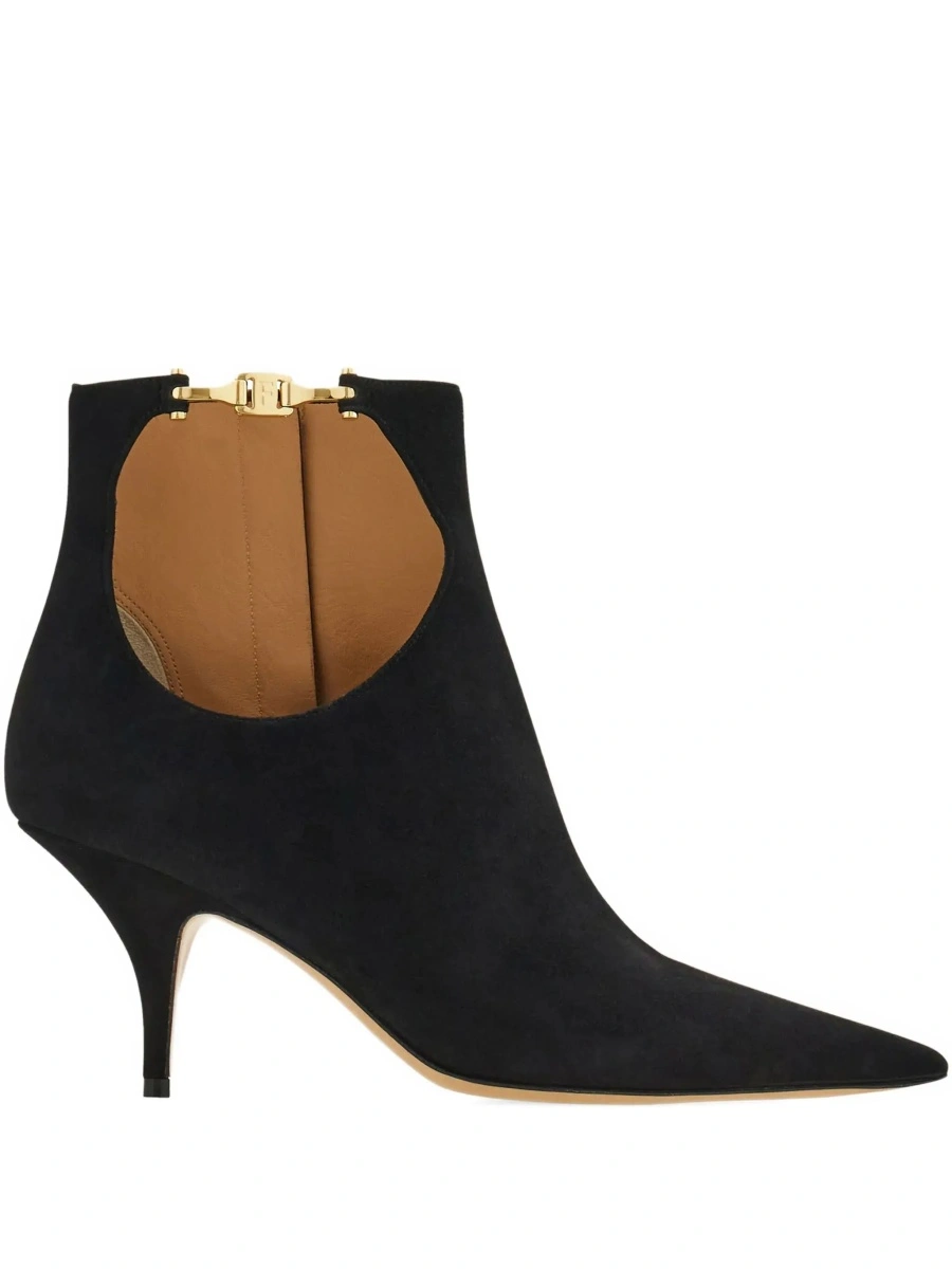 Botine Ferragamo negre din piele intoarsa - Img 8