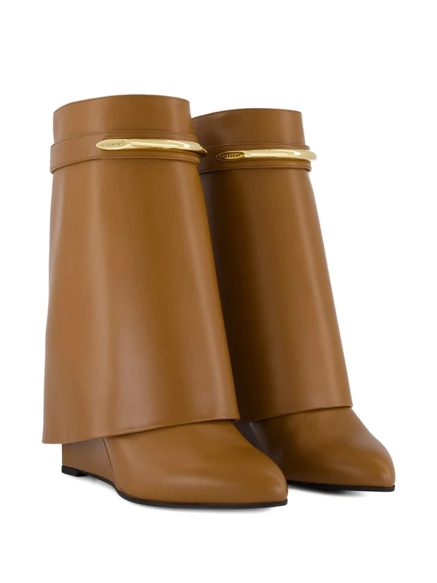 Botine Givenchy maro din piele - Img 8