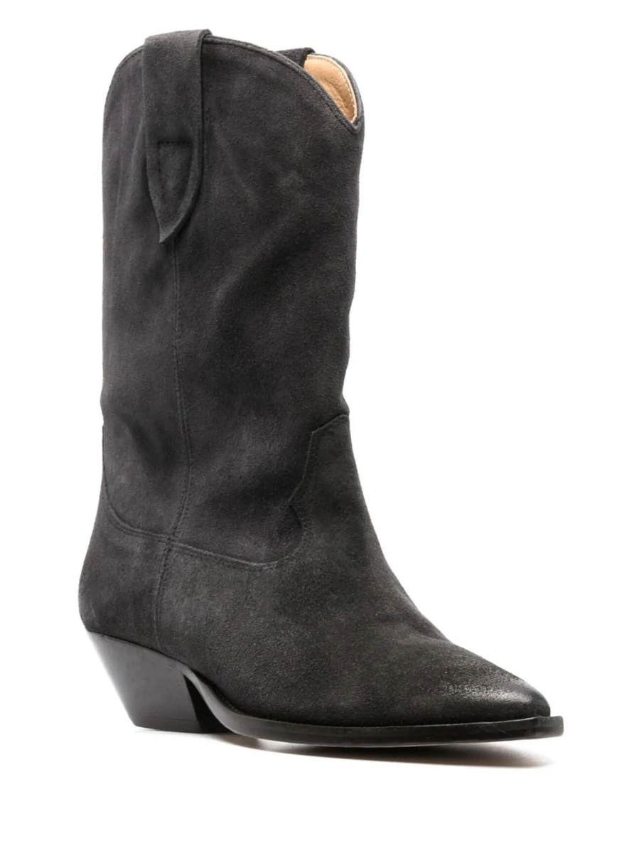 Botine Isabel Marant negre din piele - Img 5