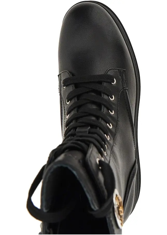 Botine Leather ankle boots with Love Birds detail - Img 4