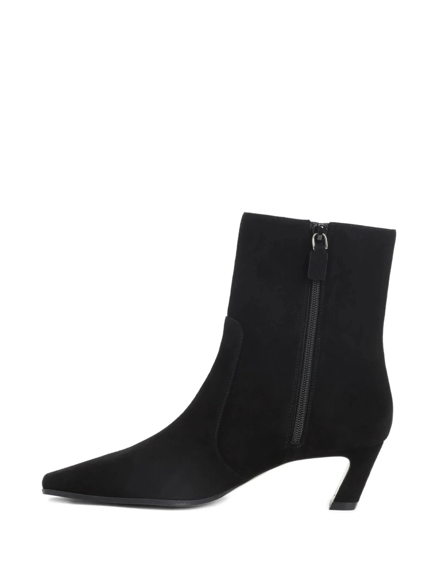 Botine Stuart Weitzman negre din piele - Img 6