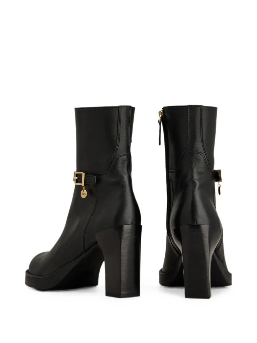 Botine TOD'S negre din piele - Img 6