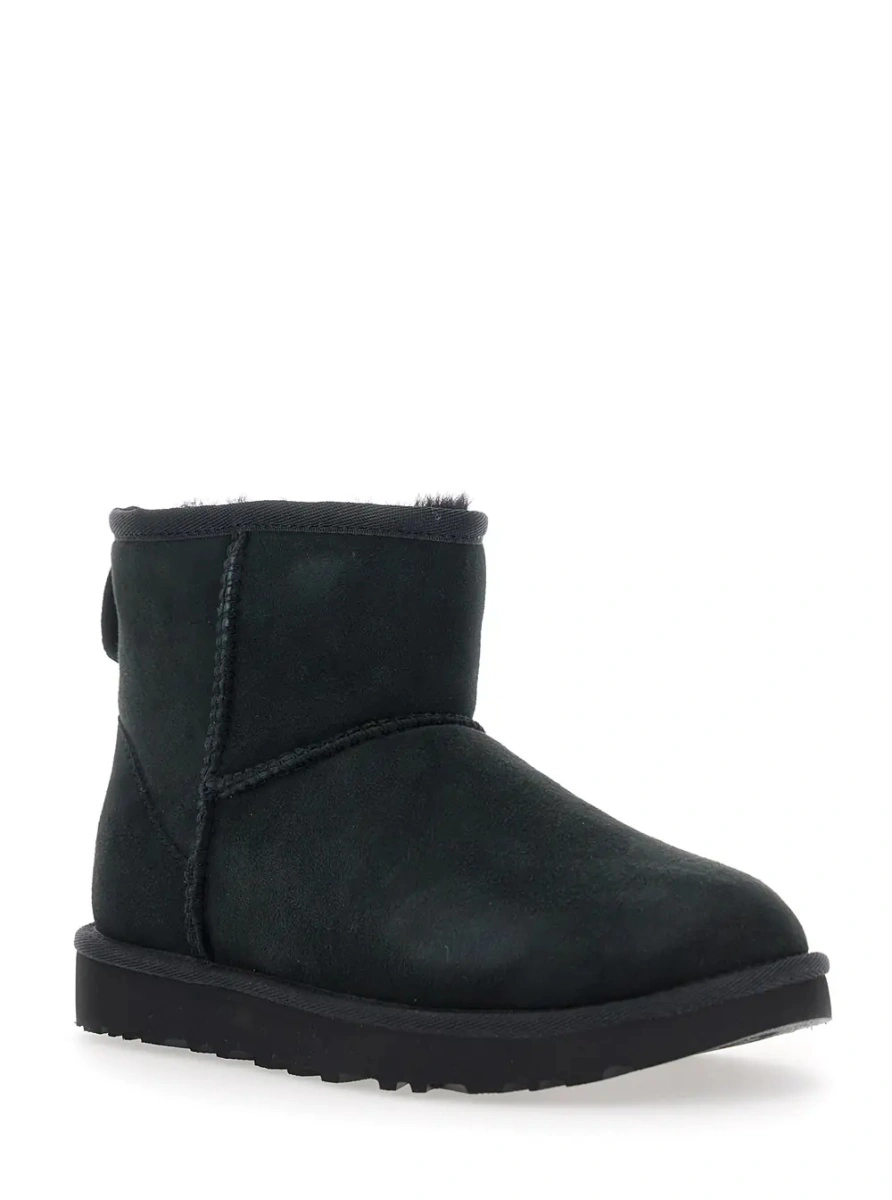 Botine UGG 'Classic Mini' negre din piele intoarsa - Img 2